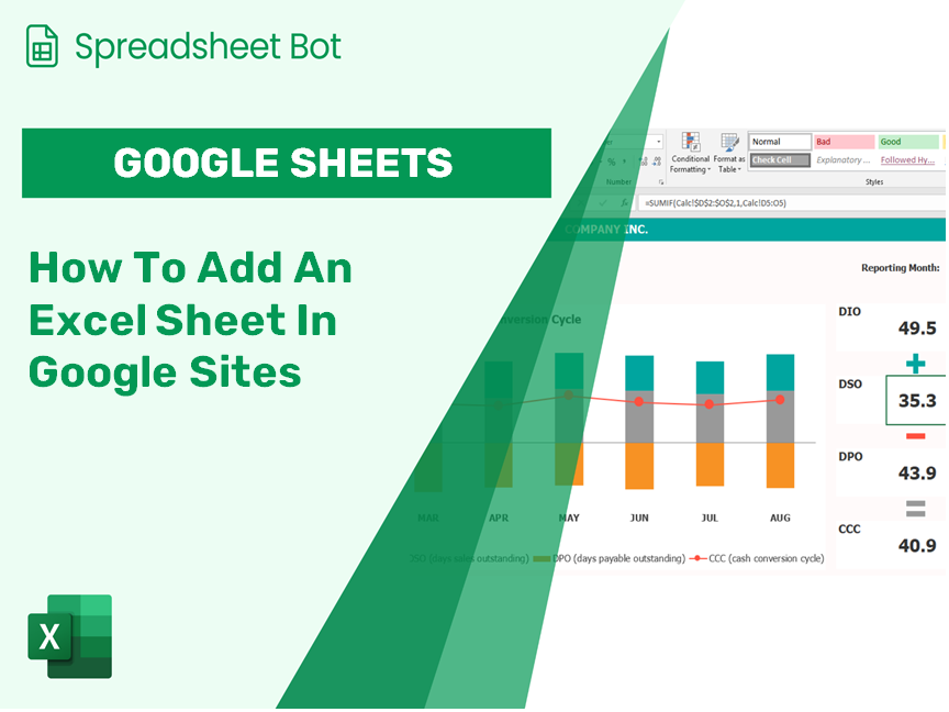 How To Add An Excel Sheet In Google Sites?