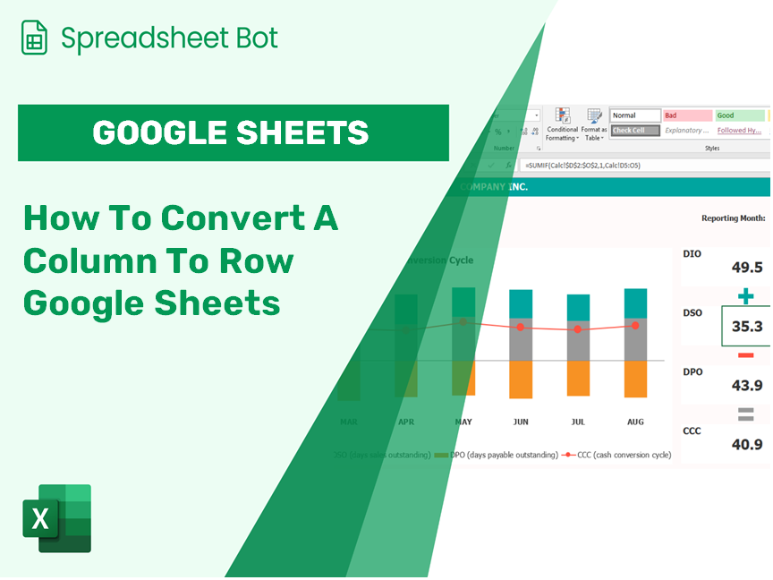 How To Convert A Column To Row Google Sheets?