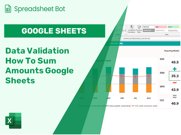 Data Validation How To Sum Amounts Google Sheets?