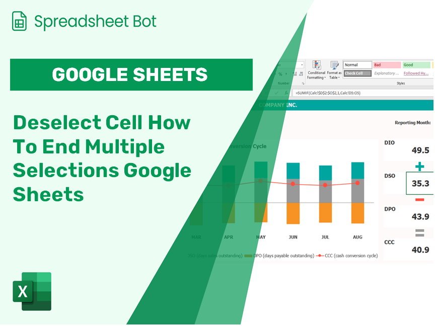 Deselect Cell How To End Multiple Selections Google Sheets?