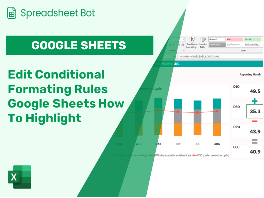 Edit Conditional Formating Rules Google Sheets How To Highlight Mutliple Cells?