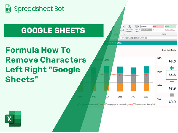 Formula How To Remove Characters Left Right "Google Sheets"?