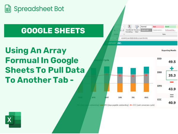 Using An Array Formual In Google Sheets To Pull Data To Another Tab - How To Keep Formatting?