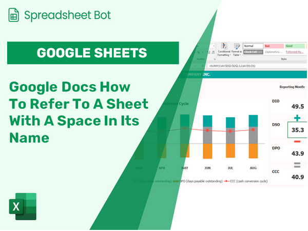 Google Docs How To Refer To A Sheet With A Space In Its Name?