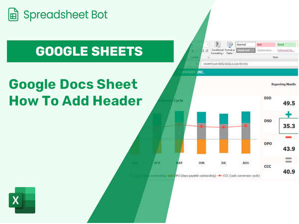 Google Docs Sheet How To Add Header?