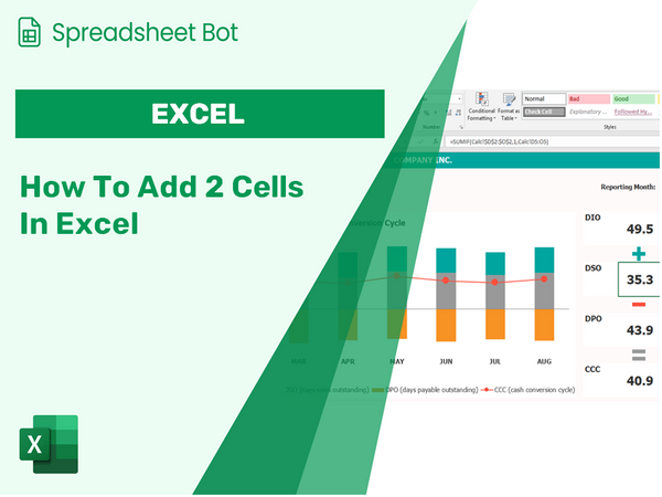 How To Add 2 Cells In Excel?