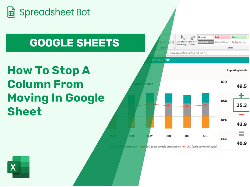 How To Stop A Column From Moving In Google Sheet?